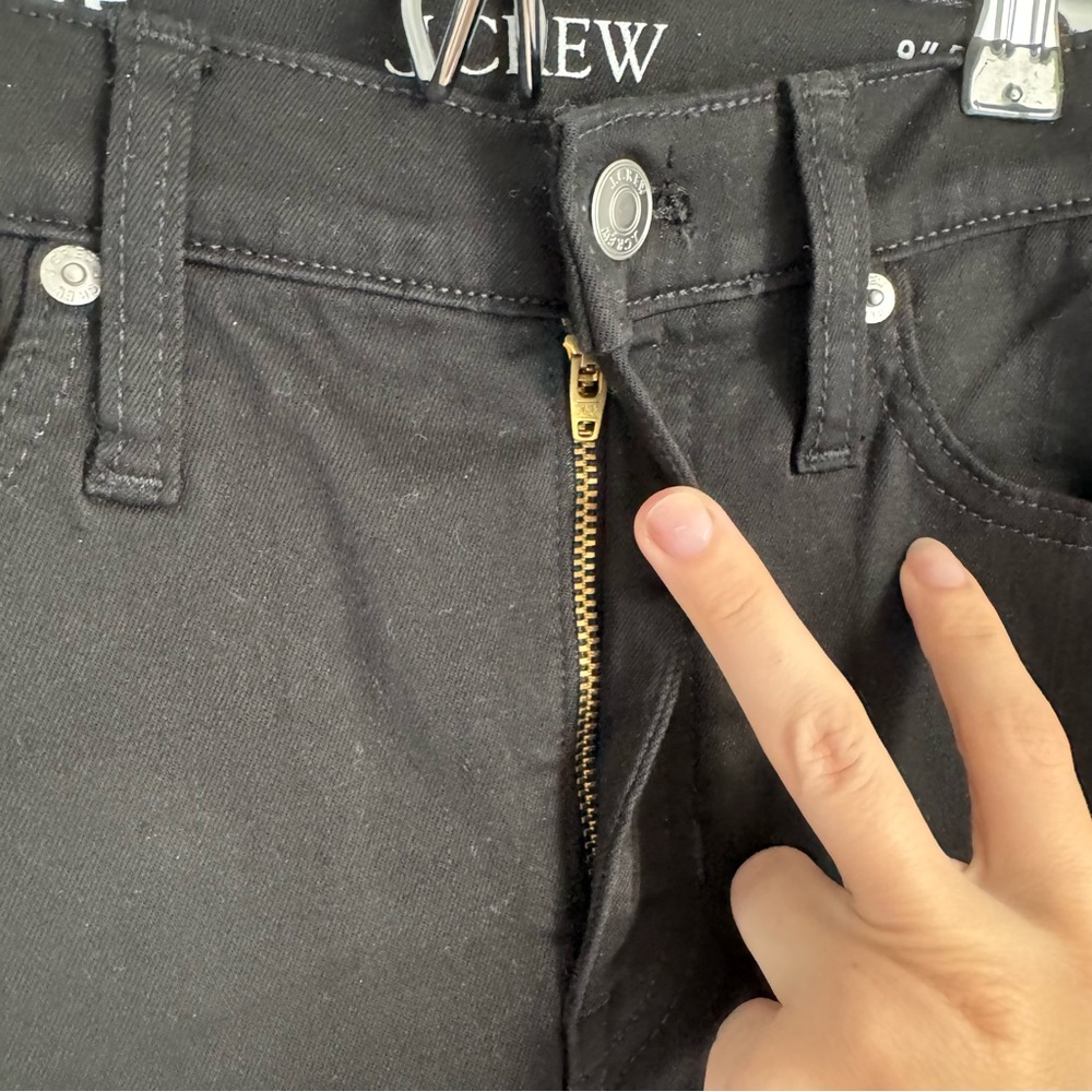 J Crew 9" demi-boot crop jean in Black Women’s Size 25 - Picture 5 of 13
